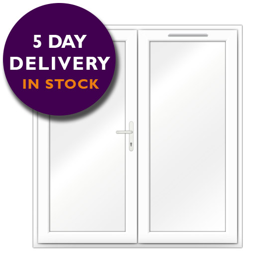 White uPVC French Doors - In Stock - 5 Day Delivery