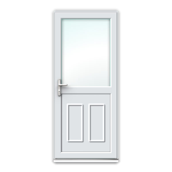 uPVC Door | Half Glazed with Clayton Panel