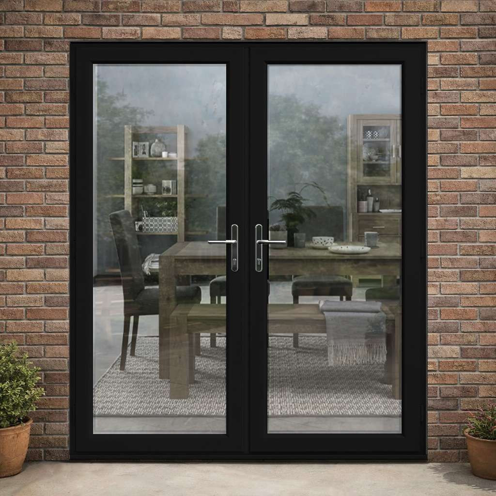 Black uPVC French Doors