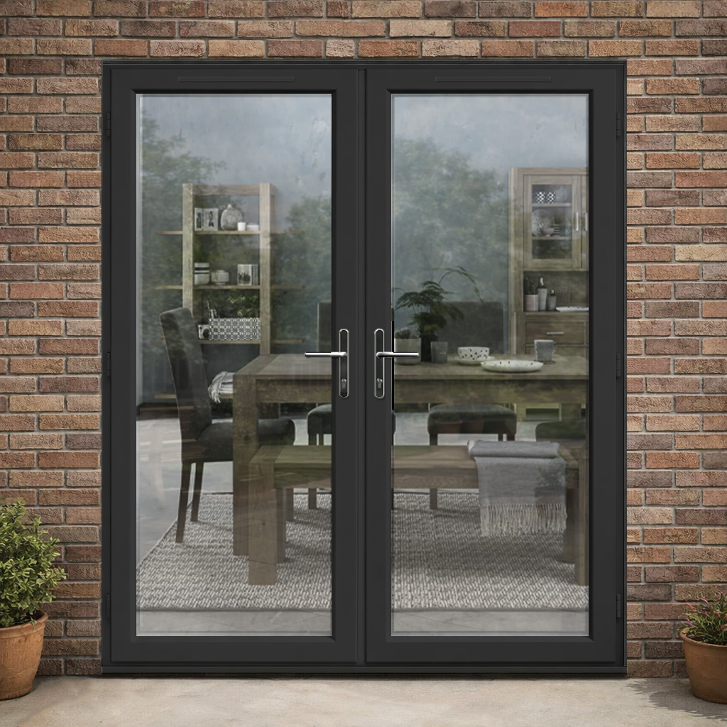 In Stock - Fast Delivery - Anthracite Grey uPVC French Doors