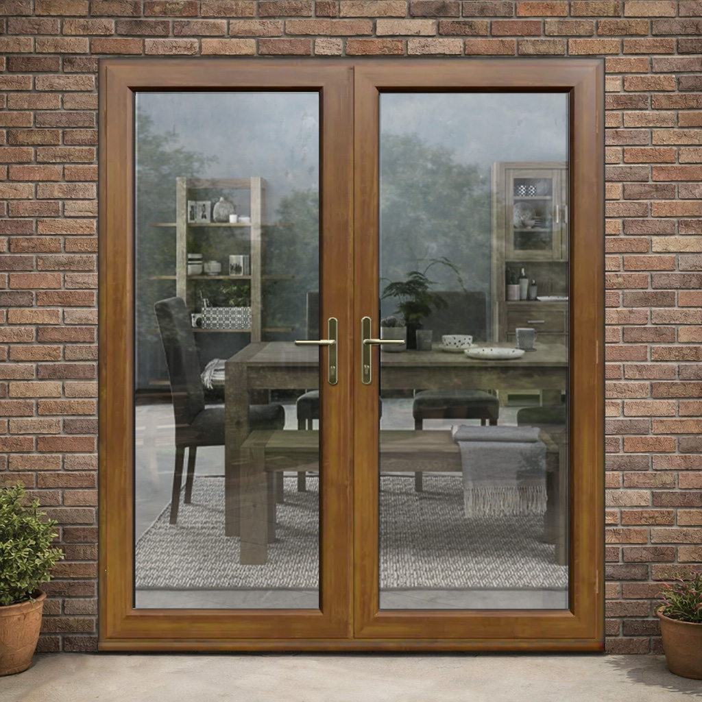 Oak uPVC French Doors