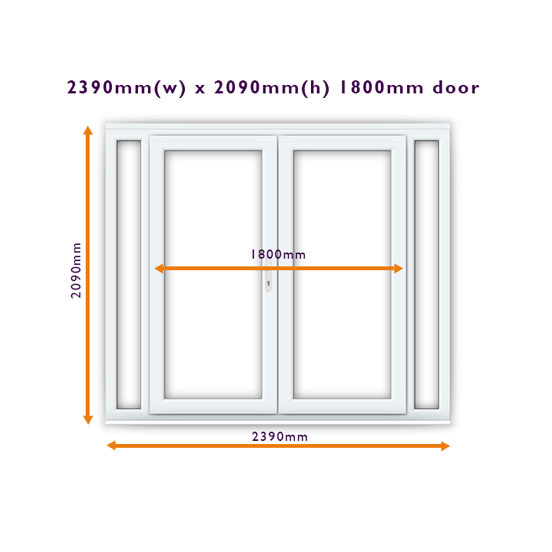 2390mm 1800mm Door