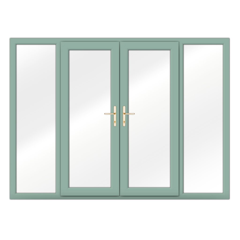 Chartwell Green Upvc French Doors With Side Panels Affordable Doors