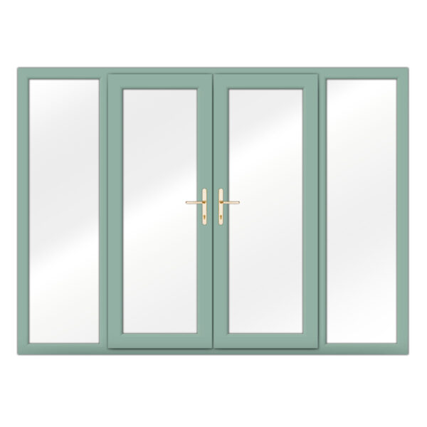 Chartwell Green French Doors with side panels