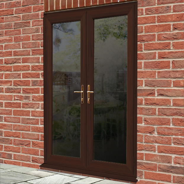 Rosewood uPVC French Doors  installed