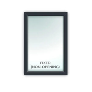 Anthracite Grey Fixed Window - Style 1A