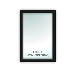 Black Fixed Window - Style 1A