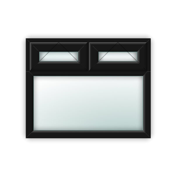 Black uPVC Window Style 20