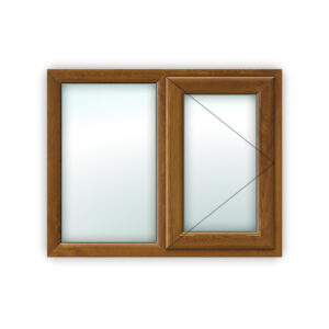 Light Oak uPVC Window Style 17