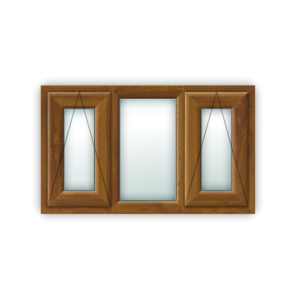 Light Oak UPVC Window Style 40