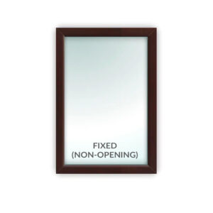 Rosewood Fixed Window - Style 1A