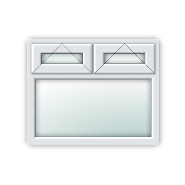 White uPVC Window - Style 20