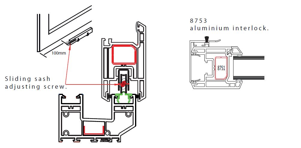 Sliding Patio Door fitting - Sliding Sash Interlock