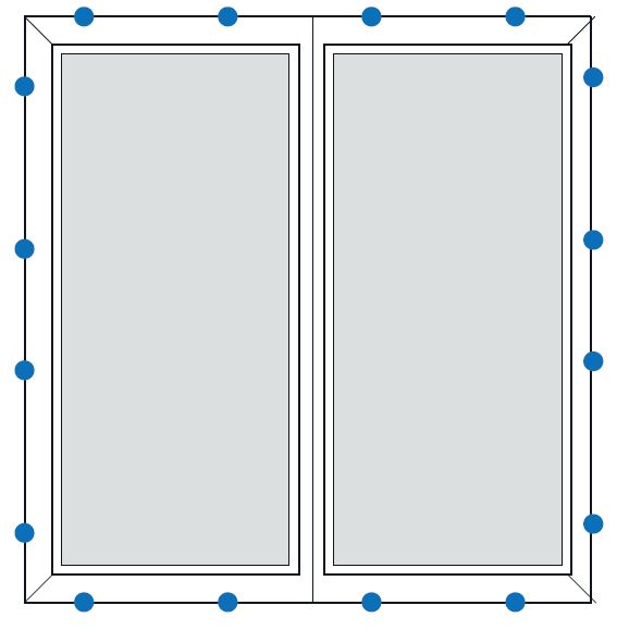 sliding Patio doors fixing point