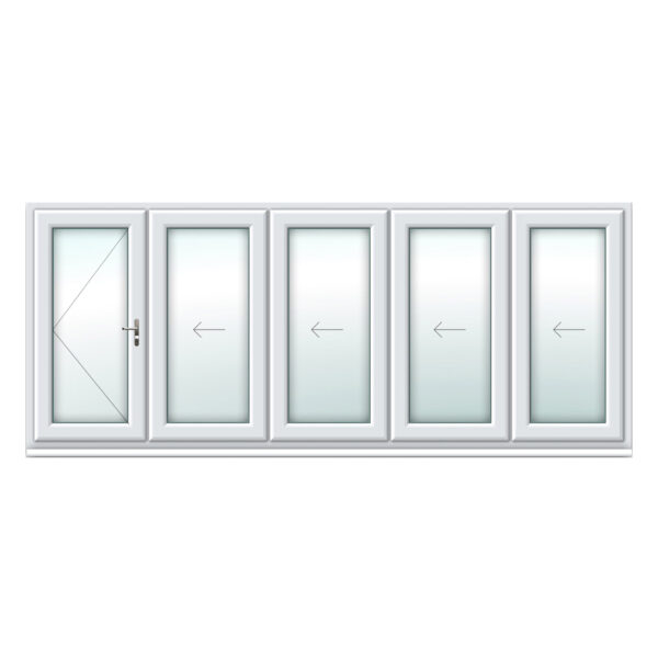 5 Panel uPVC Bifold Doors