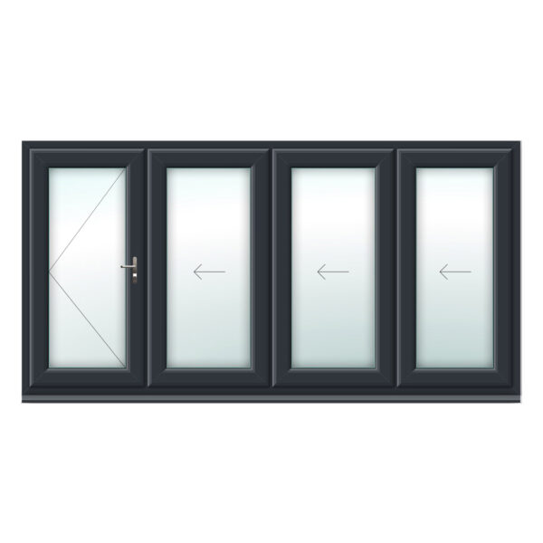 Anthracite Grey 4 Panel uPVC Bifold Doors