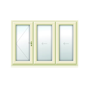Cream 3 Panel Bifold Doors