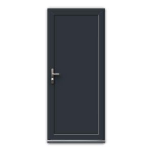 Anthracite Grey uPVC Door - Unglazed - Full Flat Panel