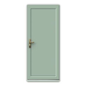 Chartwell Green uPVC Door - Unglazed - Full Flat Panel