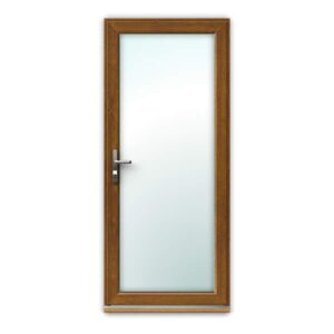 Light Oak uPVC Door - Fully Glazed