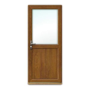 Light Oak uPVC Door