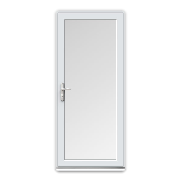 uPVC Door | Unglazed - Full Flat Panel