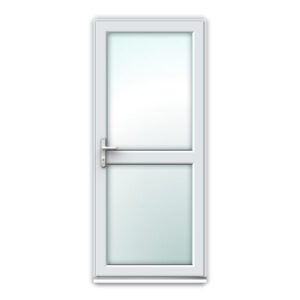 uPVC Door - Fully Glazed with Mid Rail