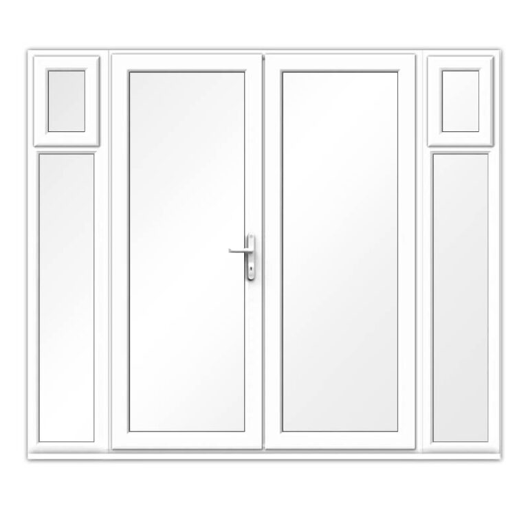 uPVC French Doors with Opening Side Panels