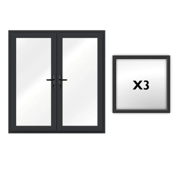 grey-french-door-and-windows