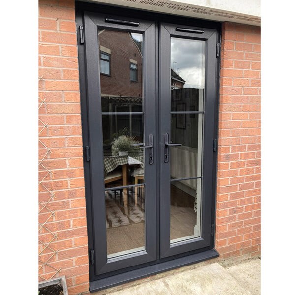 Anthracite Grey uPVC Crittal French Doors
