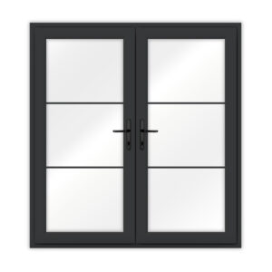 Grey Critall Style French Doors