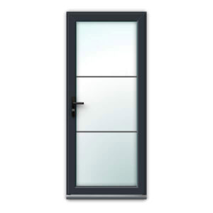 Grey Crittall Style uPVC Door