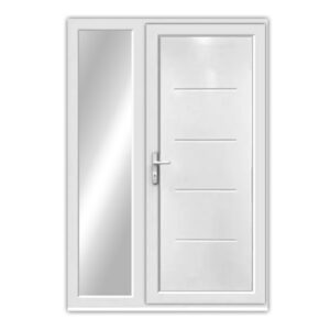 Flinton Single uPVC Door with Side Window