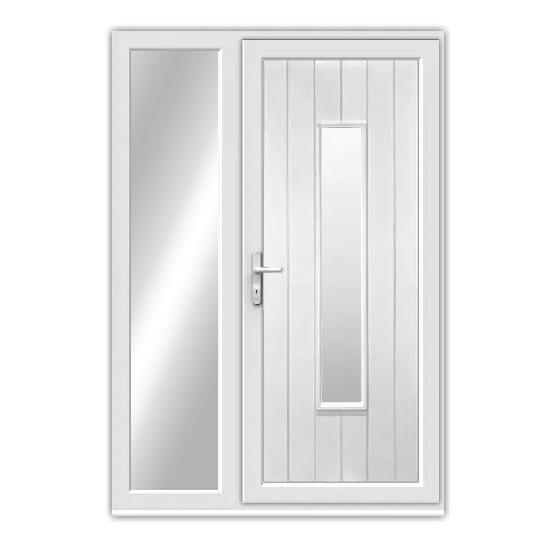 Woodruff Long Glazed uPVC Front Door with side window