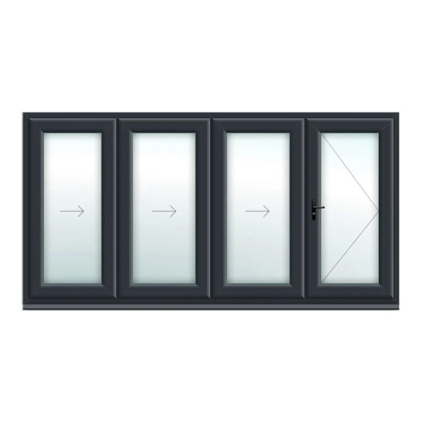 4 Panel Bifold doors in grey