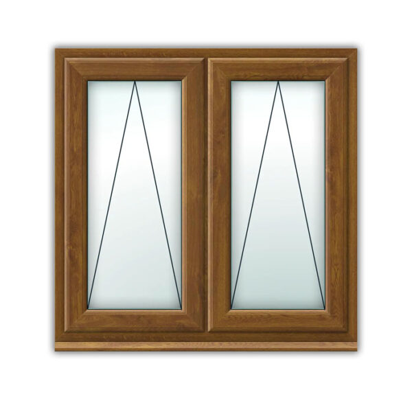 Light Oak uPVC Window Style 15