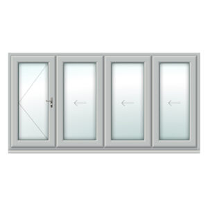 Agate Grey 4 Panel Bifold Doors
