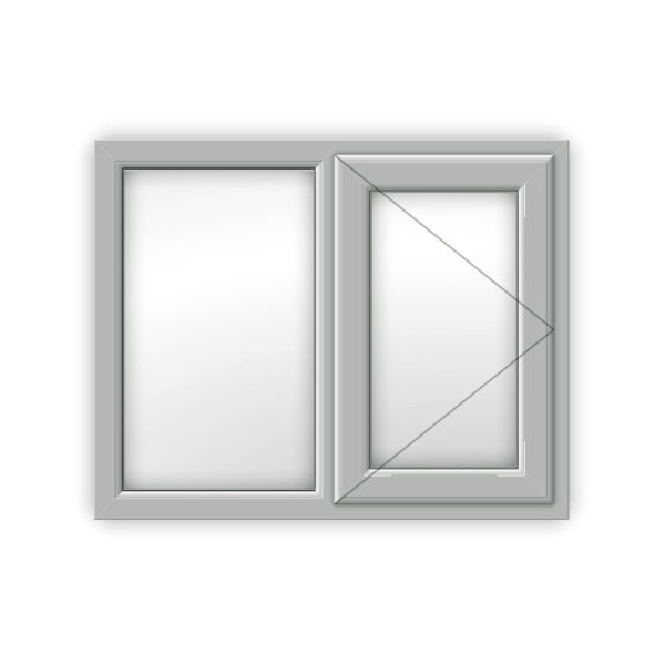 Agate Grey uPVC Window - Style 2