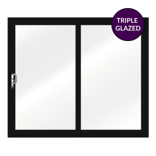 Black Triple Glazed Sliding Patio Doors