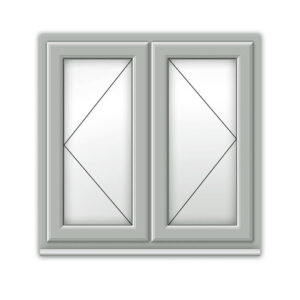 Agate Grey uPVC Window - Style 15 LR