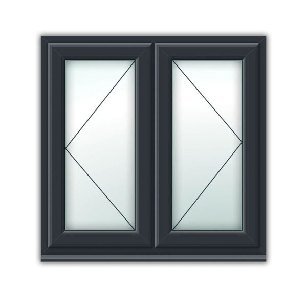 Anthracite Grey uPVC Window Style 15 LR