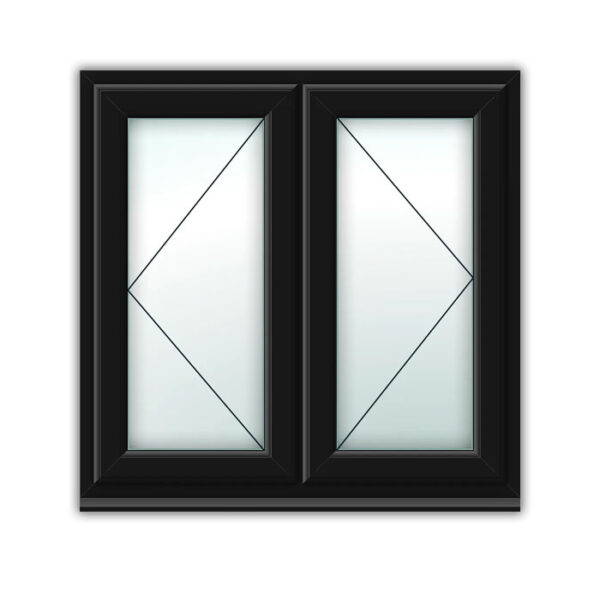 Black uPVC Window Style 15 LR