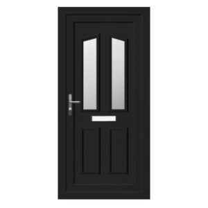 Black Clayton uPVC Front Door