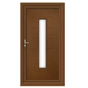 Oak London Glazed uPVC Front Door