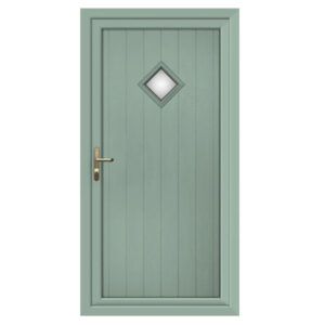 Chartwell Green Diamond Glazed uPVC Front Door