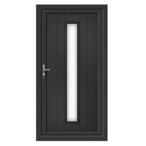 Anthracite Grey Woodruff Long Glazed uPVC Front Door