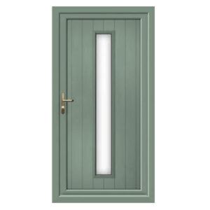 Chartwell Green Woodruff Long Glazed uPVC Front Door