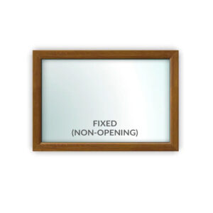 Oak Fixed Window - Style 1B