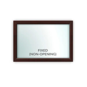 Rosewood Fixed Window - Style 1B