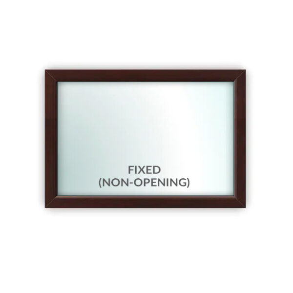 Rosewood Fixed Window - Style 1B